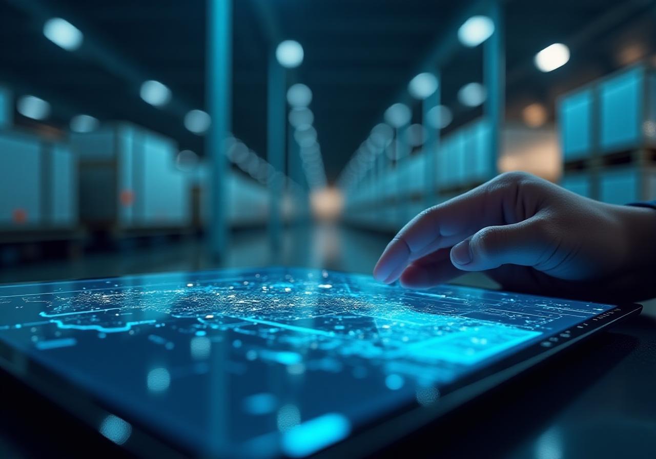 Secure data transmission and logistics tracking dashboard